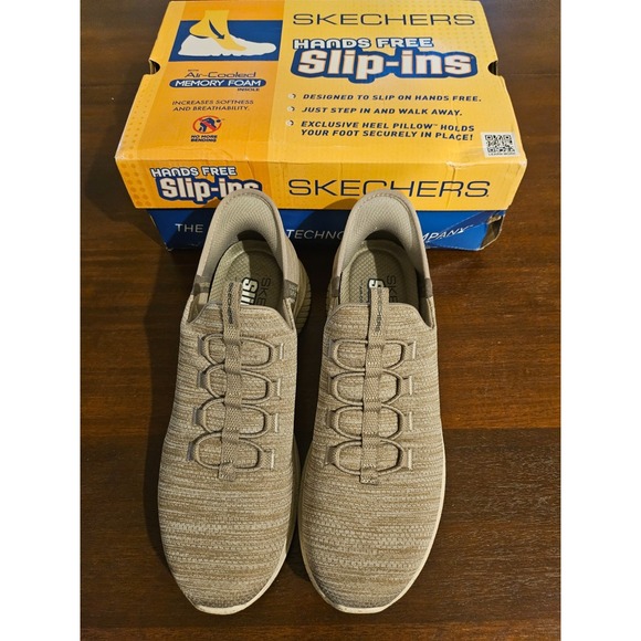 Skechers Men\'s Vegan‎ Size 9 Slip-ins Ultra Flex Right Away Shoes Gray Athletic main image 12